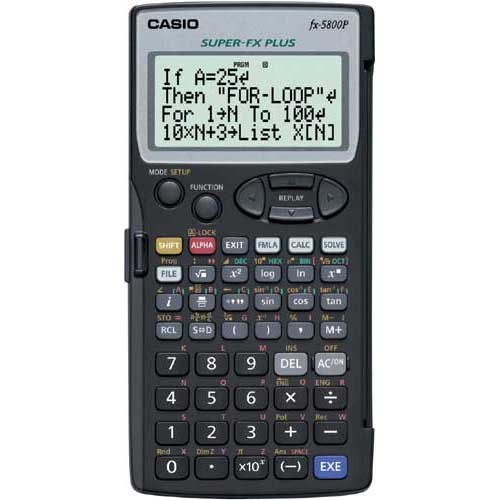 カシオ プログラム関数電卓　FX−5800P−N関連ワード【CASIO】