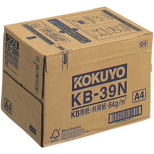 コクヨ KB用紙（共用紙）　64g　A4　500枚×5冊関連ワード【コピー用紙 印刷用紙 …...:kaumall:10027361