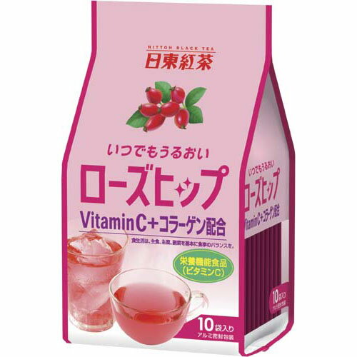 【1袋あたり33円】日東紅茶 いつでもうるおいローズヒップ　10P【あす楽対応_関東】関連ワード【紅茶】★商品合計金額1,800円以上送料無料★日東紅茶/いつでもうるおいローズヒップ/10P/紅茶