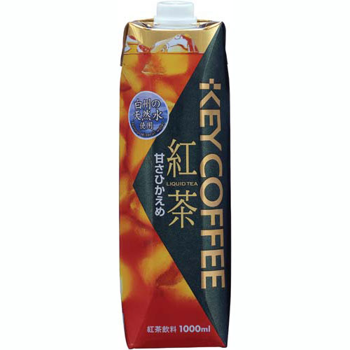 キーコーヒー 天然水アイスティー　甘さひかえめ　1L×12本【あす楽対応_関東】関連ワード【KEY、COFFEE、紅茶】★送料無料★キーコーヒー/天然水アイスティー/甘さひかえめ/1L×12本KEY/COFFEE/紅茶