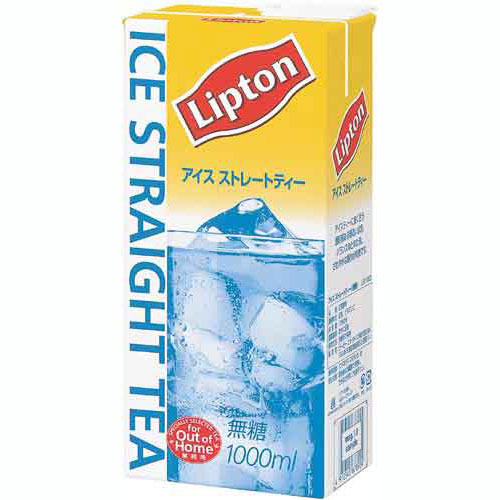 【1本あたり255.2円】LIPTON アイス　ストレートティー　無糖　1L×6本関連ワード【ティーパック、紅茶】