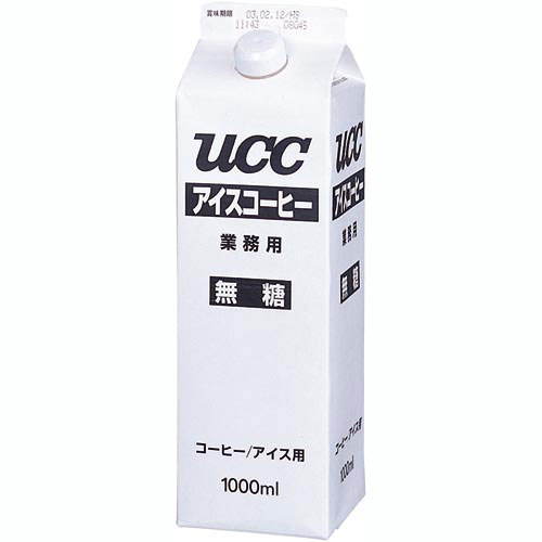 【1本あたり199.5円】UCC アイスコーヒー業務用無糖　1000ml×12本関連ワード【ユーシーシー、上島珈琲、coffee】