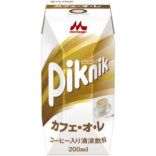 森永乳業 ピクニック　カフェ・オ・レ　200ml×24本【あす楽対応_関東】関連ワード【morinaga】★送料無料★森永乳業/ピクニック/カフェ・オ・レ/200ml×24本morinaga