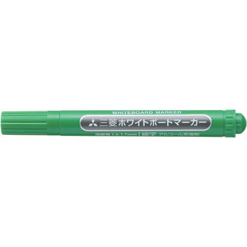 三菱鉛筆 ホワイトボードマーカー　細字丸芯　緑【HLS_DU】関連ワード【MITSUBISHI、PENCIL、文房具、事務用品】