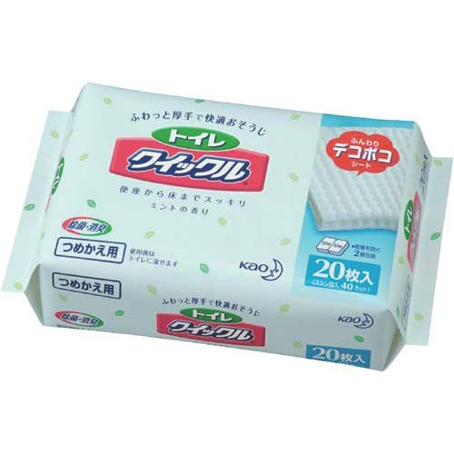 花王 トイレクイックル　詰替用　20枚【HLS_DU】関連ワード【Kao、トイレ用品、掃除用品】