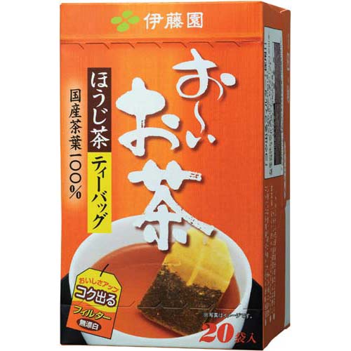 【1袋あたり12.4円】伊藤園 おーいお茶ティーバッグ　ほうじ茶　20袋×3関連ワード【itoen、国産茶葉100％使用】