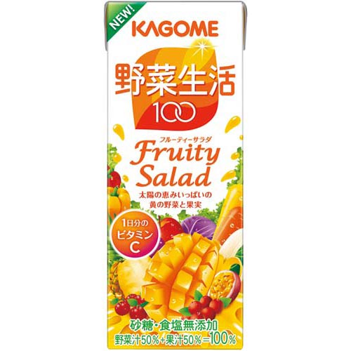 【1本あたり95円】カゴメ 野菜生活100フルーティーサラダ200ml×24本関連ワード【KAGOME】