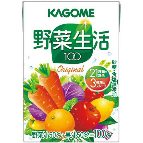 【1本あたり64.9円】カゴメ 野菜生活100　オリジナル100ml×36本【あす楽対応_関東】関連ワード【KAGOME】★送料無料★カゴメ/野菜生活100/オリジナル100ml×36本/KAGOME