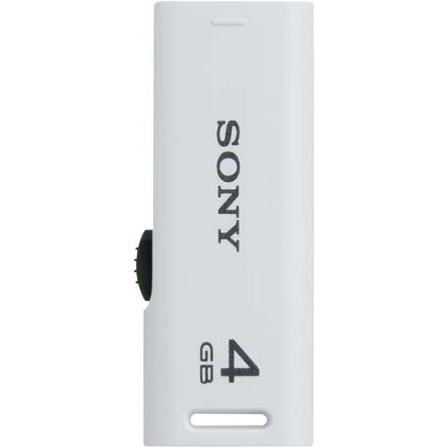 ソニー USBメモリ　ポケットビットR　4GB　ホワイト...:kaumall:10189261