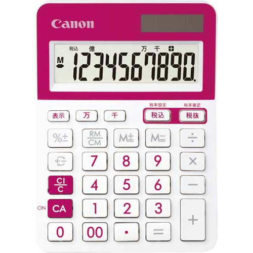 キヤノン 電卓　小型　カラー　LS−103TUC　ピンク...:kaumall:10195573