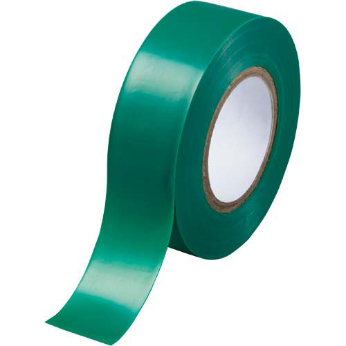 カウネット ビニールテープ 緑 19mm×10m 10巻 | 梱包 梱包資材 テープ 引っ…...:kaumall:10219365