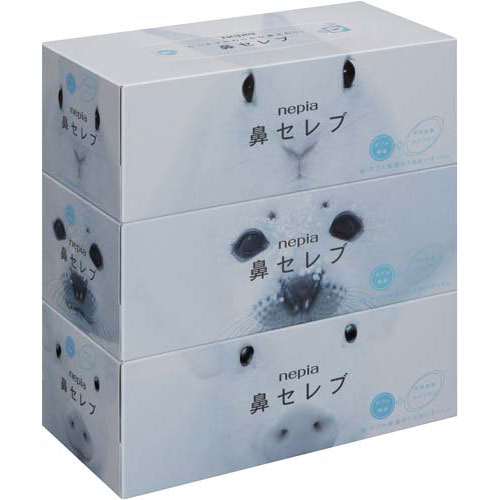 王子ネピア 鼻セレブ　200W×3箱×4パック関連ワード【ティッシュペーパー ティッシュ　…...:kaumall:10087661