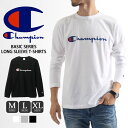 送料無料 Champion チャンピオン Basicシリーズ ロングスリーブTシャツ C3-J426 メンズ 長袖 トップス ロンT カットソー インナー クルーネック 丸首 シンプル ロゴ レディース 161203ss