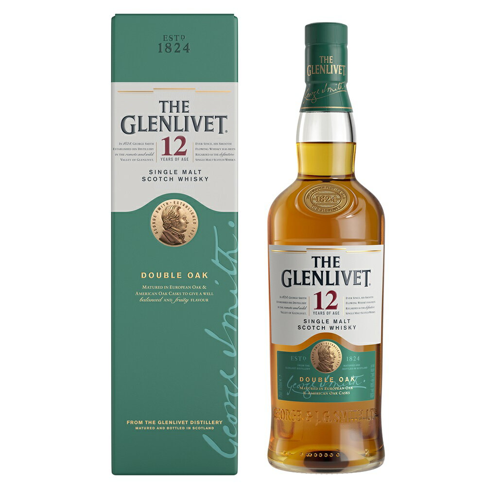 OFbg 12N 700ml 40x KAi t j[{g UEOxbg The Glenlivet 12years XyCTChg VOgECXL[ SpeysideMalt Single Malt Scotch Whisky kawahc