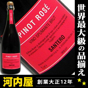 サンテロ ピノ ロゼ 750ml 正規代理店輸入品 イタリア産スパークリングワイン 【楽ギフ_包装】 2年連続で日本で一番売れているイタリア産スパーク ランキング kawahcサンテロ ピノ ロゼ 2年連続で日本で一番売れているイタリア産スパークリングワイン銘柄 ワイン イタリア 発泡 シャンパン スパークリング スパークリングワイン スパーク