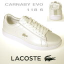 ラコステ スニーカー レディース レザー CARNABY E...
