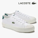 ラコステ レザースニーカー メンズ GRIPSHOT 0120 1 ホワイト/ダークグリーン 白/緑 lacoste CM00210-1R5 送料無料