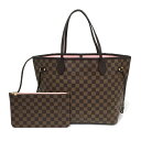 【未使用】ルイヴィトン ダミエ ネヴァーフルMM N41603 トートバッグ ショルダーバッグ ローズバレリーヌ ピンク LOUIS VUITTON【中古】