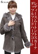 【ムートン　コート レディース】　ムートン トスカーナ/ダッフルフードハーフコートMO4105《送料無料》本革/ラム革/ムートン　ジャケット/ムートンハーフコート/ダッフルコート/ムートン毛皮