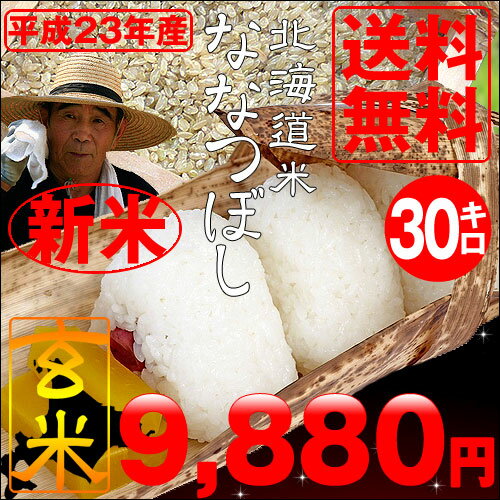 23年度産【送料無料】北海道産ななつぼし玄米30kg