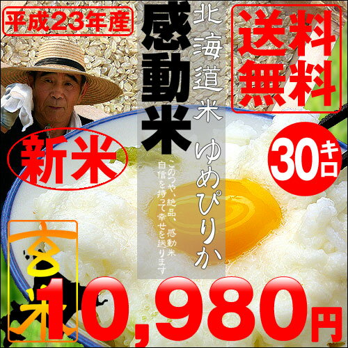 23年度産【送料無料】北海道産ゆめぴりか玄米30kgこちらの商品は10kg×3袋でお届け【smtb-TK】平成23年度産 新米販売開始！北海道の安心・安全なお米