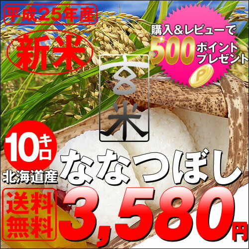 25年度産 北海道産ななつぼし玄米10kgふっくらとした食感で、味、つや、香りなどに優れたお米！ただ単に、美味しいのではなく粘りや甘みのバランスが抜群で冷めてもおいしいのが特徴