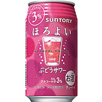 サントリー ほろよい ぶどうサワー 350ml×24本 [1ケース]＜缶ビール/チューハイ＞【3ケースまで1個口配送出来ます】