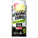 サントリー -196℃ ストロングゼロ ダブルグレープフルーツ 500ml×24本 [1ケース]＜缶ビール/チューハイ＞【2ケースまで1個口配送出来ます】