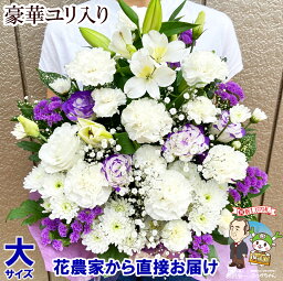 大サイズ お供え 花 <strong>お悔やみ</strong> <strong>贈り物</strong> 法事 命日 仏花 お供え物 一周忌 三回忌 七回忌 月命日 お供え花 お供え物 ペット 四十九日 法要 供花 法要 お彼岸 お盆 仏事 フラワーアレンジメント 生花 渋沢栄一 花農家直送 送料無料