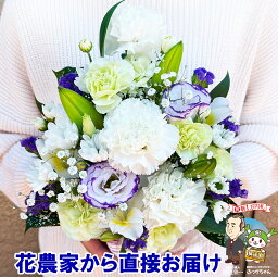 【花農家から直送】 お供え 花 <strong>お悔やみ</strong> <strong>贈り物</strong> 法事 命日 仏花 お供え物 一周忌 三回忌 七回忌 月命日 お供え花 お供え物 ペット 四十九日 法要 供花 法要 仏事 お彼岸 お盆 フラワーアレンジメント 生花 渋沢栄一 花農家直送 送料無料