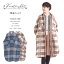 河谷シャツ AOSHIMA (青島) シャツコート / k2142313 / 全2色 ブラウン ブルー / M フリーサイズ / シャツ ワンピース シャツワンピ ロング アウター 長袖 レディース 女性 / ウール 体型カバー 大きいサイズ 30,800円