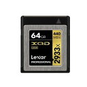 64GB XQD[J[h XQD2.0 2933x Lexar LT[ Professional R:440MB s W:400MB s 4K oN LXQD64GCRBEU2933-BLK 