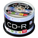 CD-R 50枚パック データ記録用 1-48倍速 700MB RiDATA ライデータ ホワイトプリンタブル 50枚スピンドルケース CD-R700WPX50CKC ◆宅