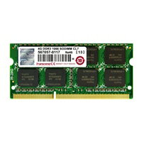 【4GB】 トランセンド 永久保証 ノート用 DDR3 1066Mhz SO-DIMM 204pin PC3-8500 JM1066KSN-4G 