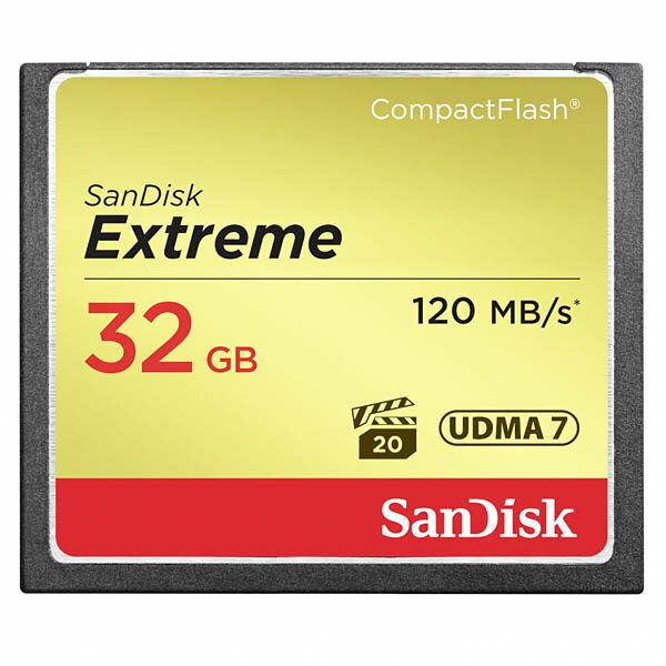  y32GBz SanDisk/TfBXN RpNgtbV Extreme őR:120MB/s W:80MB/s UDMA7Ή COe[ SDCFXSB-032G-G46 