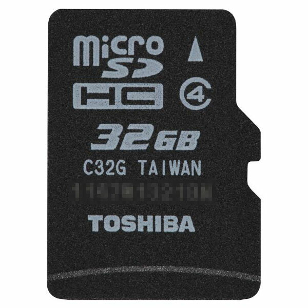 ◇【32GB】 TOSHIBA/東芝 microSDHCカード Class4 ハイスピードタイプ 海外リテール SD-C032GR74N000A ◆メ