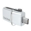 ◇ 【32GB】 SanDisk サンディスク USBメモリー(OTG) USB3.0対応 microUSB Dual USB Android対応 ホワイト 海外リテール SDDD2-032G-Q46W ◆メ
