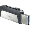 ◇ 【16GB】 SanDisk サンディスク USBメモリー USB3.1対応 Type-C & Type-Aデュアルコネクタ搭載 R:150MB/s 海外リテール SDDDC2-016G-G46 ◆メ