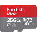 ◇ 【256GB】 SanDisk サンディスク Ultra microSDXCカード A1対応 UHS-I R:95MB/s SD変換アダプター付 海外リテール SDSQUAM-256G-GN6MA ◆宅