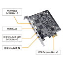 ◇ 【フルHD画質での録画やライブ配信に対応】 AVerMedia アバーメディア PC内蔵型キャプチャーボード HDMI入出力端子 専用ソフト付 C985L ◆宅