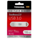 ◇ 【16GB】 TOSHIBA 東芝 USB3.0対応 USBメモリー TransMemory-MX ホワイト 海外リテール V3SZK-016G-WH ◆メ