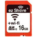 ◇ 【16GB】 ezShare Wi-Fi機能搭載SDHCカード Class10 Android/ iOS両対応 海外リテール Wi-FiSD-16G ◆メ