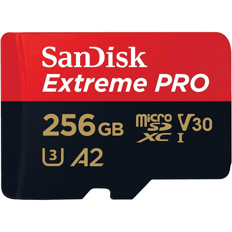 256GB microSDXCカード マイクロSD SanDisk サンディスク Extreme Pro UHS-I U3 V30 A2 R:170MB/s W:90MB/s 海外リテール SDSQXCZ-256G-GN6MA ◆メ