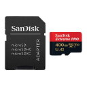 400GB microSDXCカード マイクロSD SanDisk サンディスク Extreme Pro UHS-I U3 V30 A2 R:170MB/s W:90MB/s 海外リテール SDSQXCZ-400G-GN6MA ◆メ