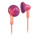 ステレオイヤホン オープンイヤーヘッドフォン PHILIPS フィリップス EXTRA BASS SHE3010 開放型 ラバー素材採用 並行輸入品 オレンジ/ピンク SHE3010PH/00 ◆メ