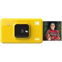 インスタントカメラプリンター C210 黄 Kodak コダック 1000万画素カメラ付 スマホ対応(Bluetooth接続) イエロー C210YE ◆宅