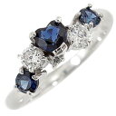サファイアリングハートリングホワイトゴールドk18指輪k18wgダイヤモンド 0.21ct ピンキーリング ダイヤ 9月誕生石18k 18金【楽ギフ_包装】【コンビニ受取対応商品】 大きいサイズ対応 送料無料