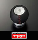 TRD シフトノブ M12x1.25 5MT車用 本革巻 (レッドステッチ) 品番: MS204-00005 (TRD SHIFT KNOB)