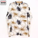 90s 半袖レーヨンアロハシャツ★90年代 【USA買い付け】 【古着】 【中古】 【ユーズド】 XLサイズ 大きいサイズ ビッグサイズ ホワイト ハワイアン