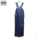 古着 Dickies デニム オーバーオール ★ XLサイズ ネイビー